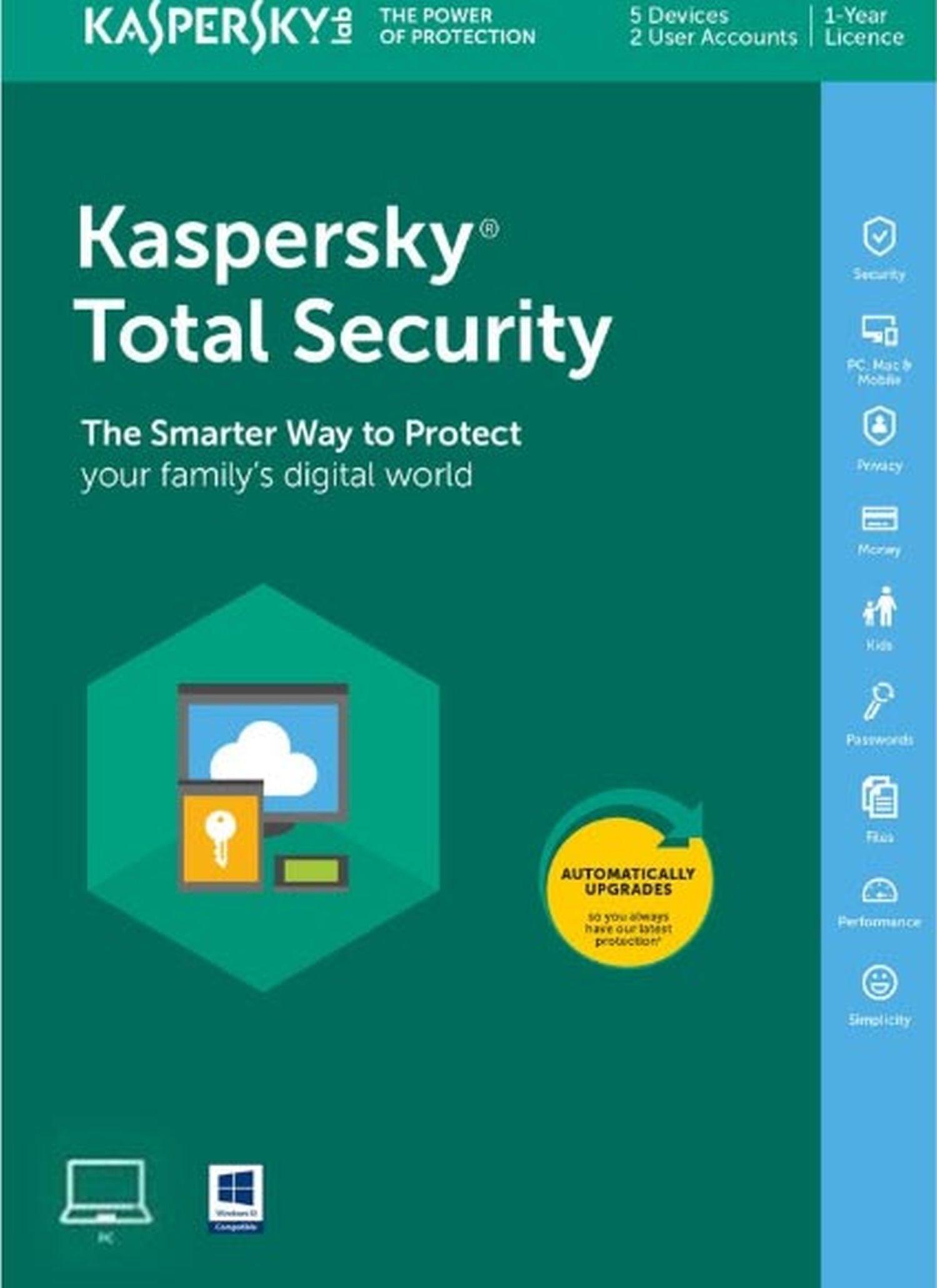 Kaspersky, Kaspersky - Total Security 1-Benutzer 1Jahr PKC