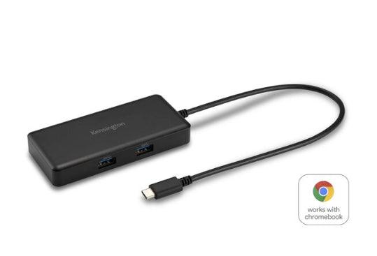 Kensington, Kensington - Docking-Station Mini G1000P USB-C 85w Power Delivery 4K - 2 USB-A 1 USB-C - Space Grau (K35200WW)