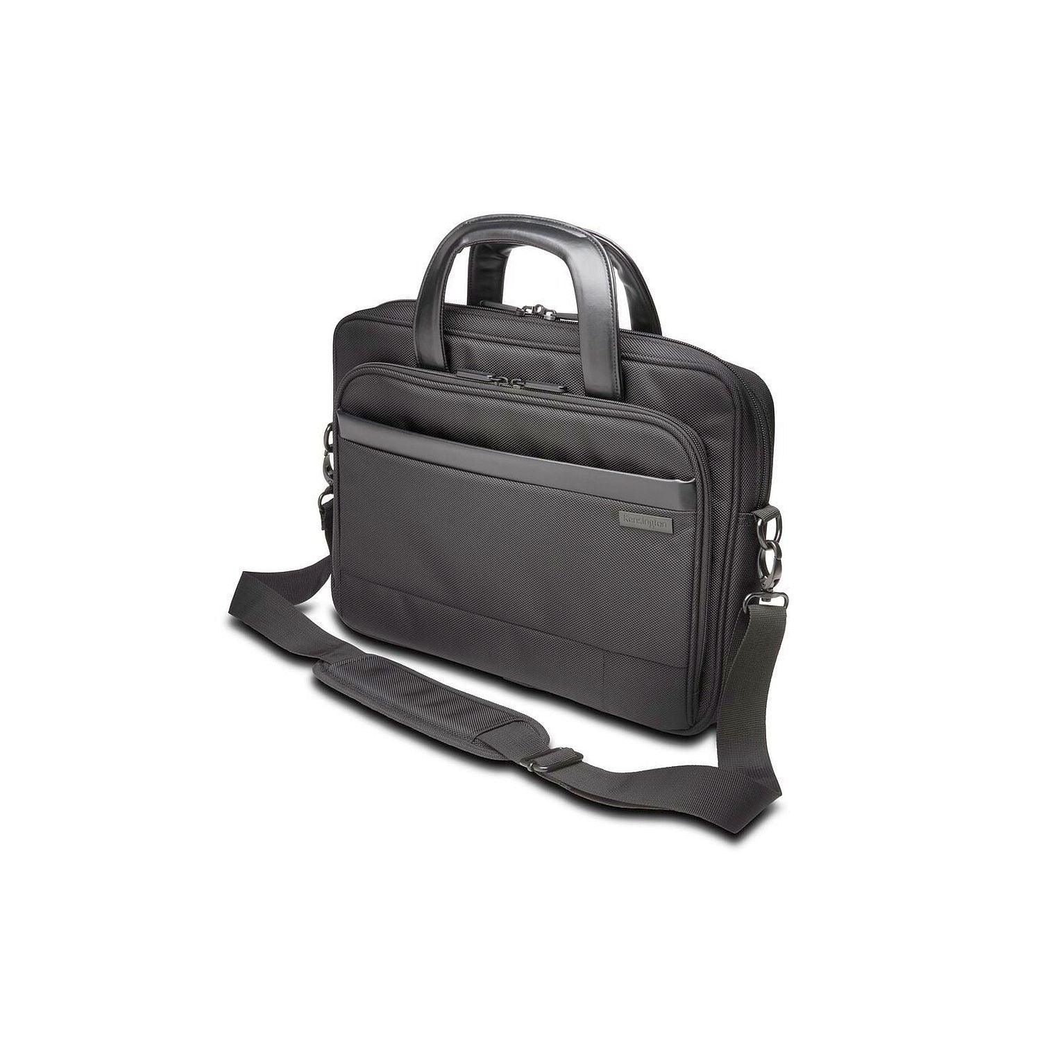 Kensington, Kensington - Laptoptasche 14 Zoll Contour 2.0 Executive Verschließbarer Reißverschluss RFID-Tasche Wasserfester Trolley Pass Through Checkpoint Friendly