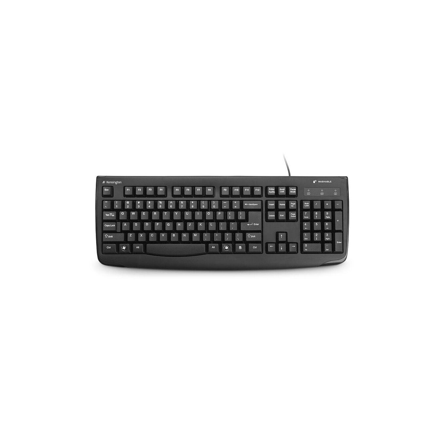 Kensington, Kensington - Tastatur Waschbar USB Kabelgebunden Pro Fit Schwarz PC/Mac