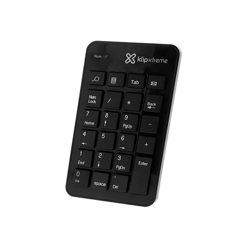 Klipxtreme, Klipxtreme - Numerische Tastatur Wireless 2.5Ghz USB Nano Dongle PC/Mac (Schwarz KNP - 110)