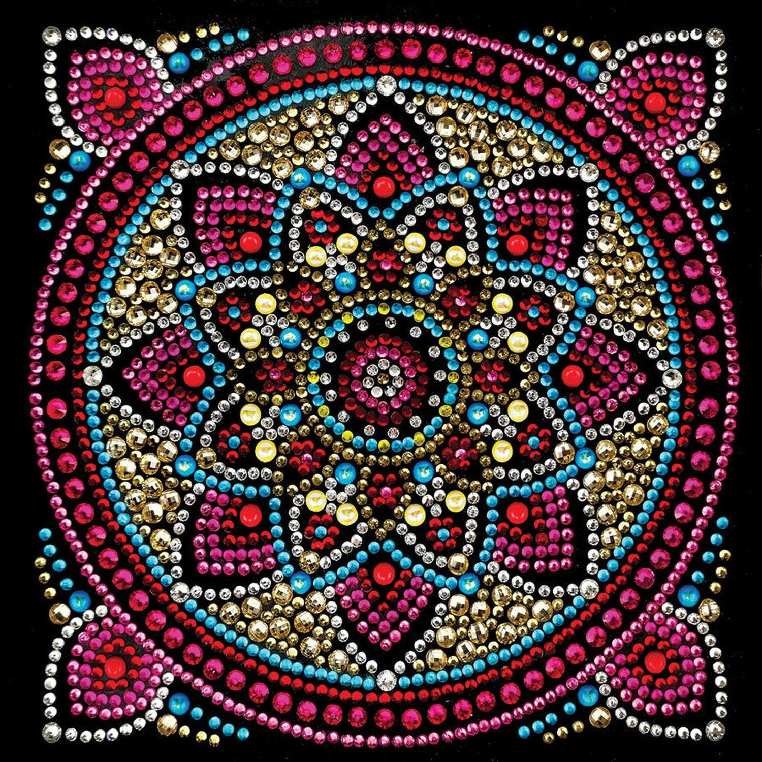 Kristall-Kunst, Kristallkunst - CA-Karte - Mandala