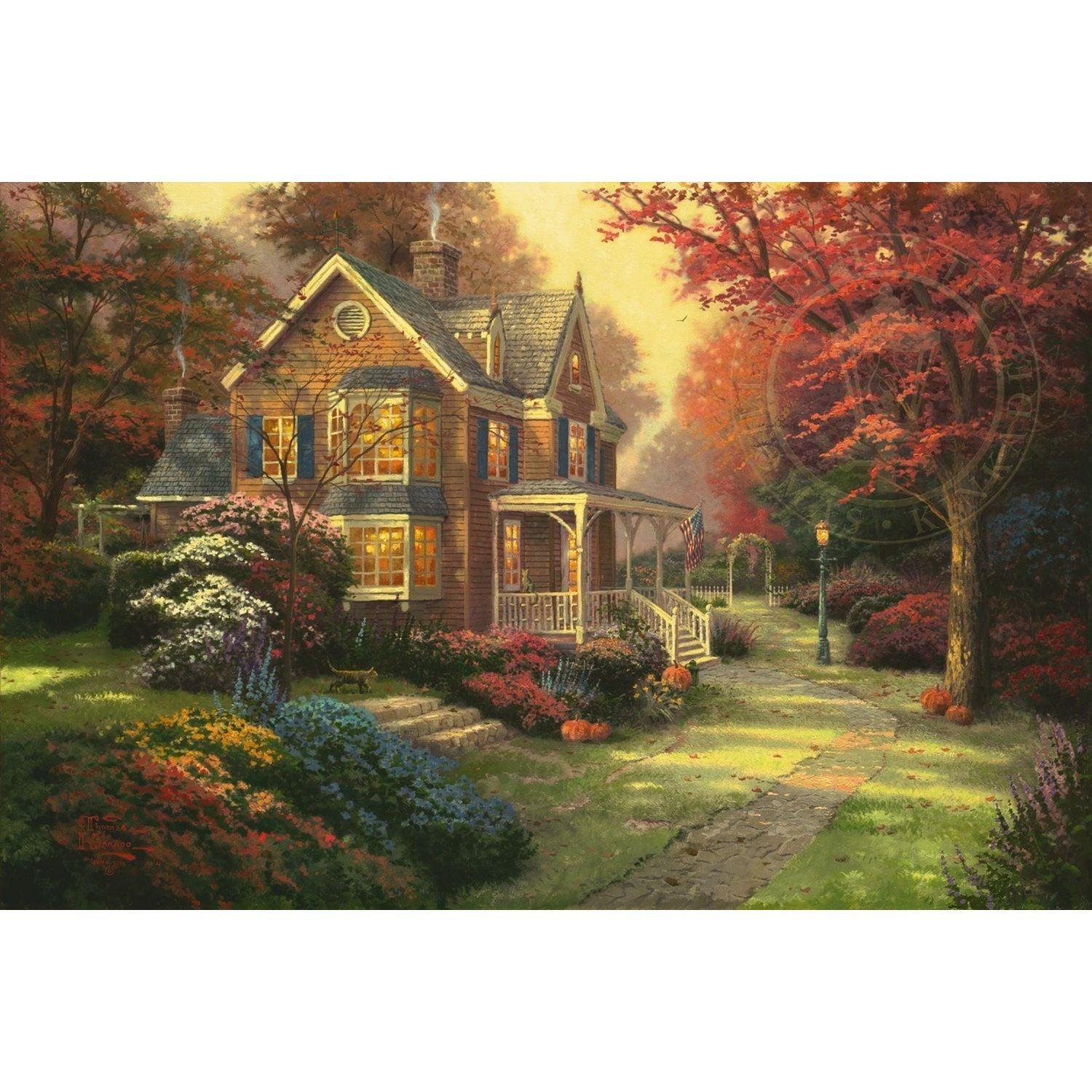 Kristall-Kunst, Kristallkunst - CA PBN (Medium) - Viktorianischer Herbst (Kinkade)