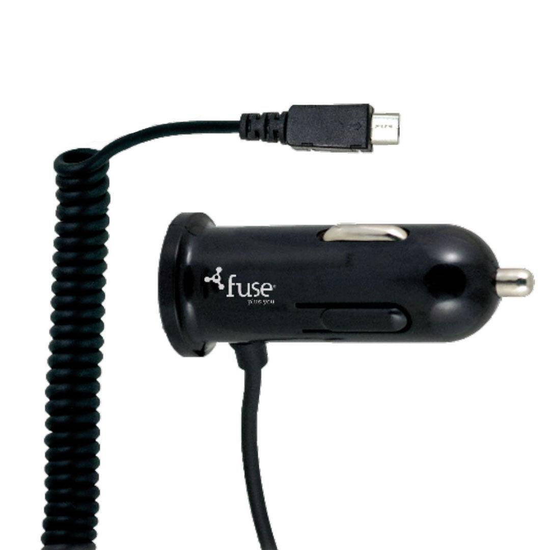 Sicherung, Sicherung - Autoladegerät Micro USB Hard Wired 2.4Amp + zusätzlicher USB Anschluss 8ft Spule