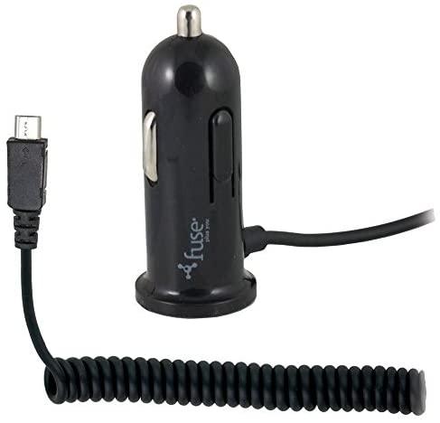 Sicherung, Sicherung - Autoladegerät Micro USB Hard Wired 2.4Amp + zusätzlicher USB Anschluss 8ft Spule