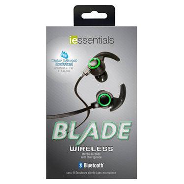 iEssentials, iEssentials - Ohrhörer Bluetooth Blade Sport mit Mikrofon Schwarz/Grün