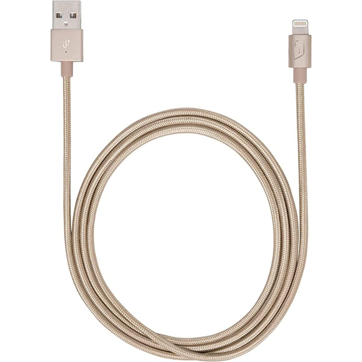 iStore, iStore - Laden & Synchronisieren Lightning auf USB-A 4ft MFI geflochtenes Kabel - Gold (ACC99407CAI)