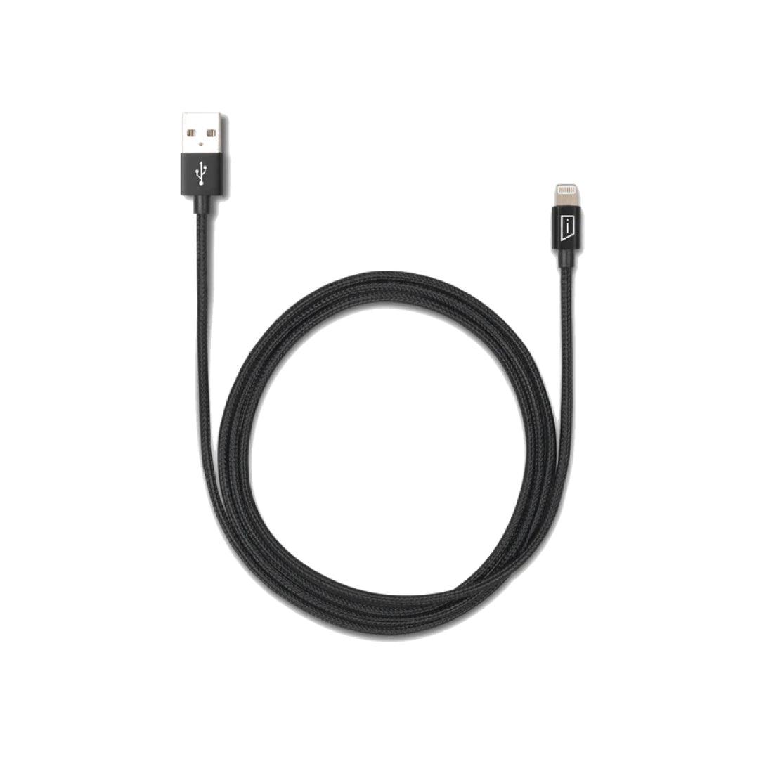 iStore, iStore - Laden & Synchronisieren Lightning zu USB-A 4ft MFI geflochtenes Kabel - Schwarz (ACC99410CAI)